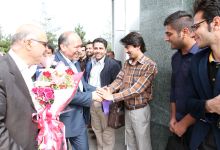 گزارش تصویری از استقبال دانشگاهیان و مردم شاهرود  از پروفسور علی اکبر جلالی  در دانشگاه صنعتی شاهرود